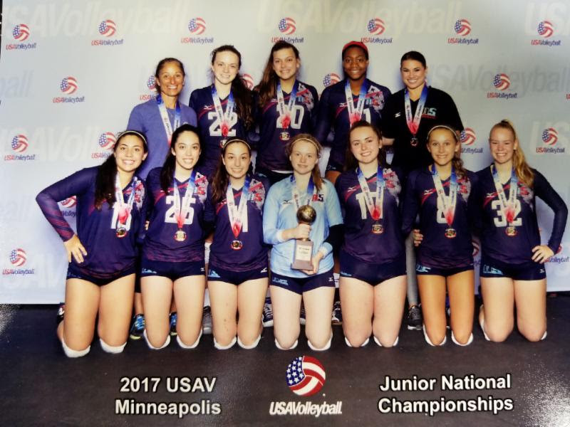 2017 14-Karen National Champions or Gold Medalist of the 14 National Division at USAV Nationals